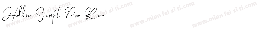 Hollie Script Pro Re字体转换